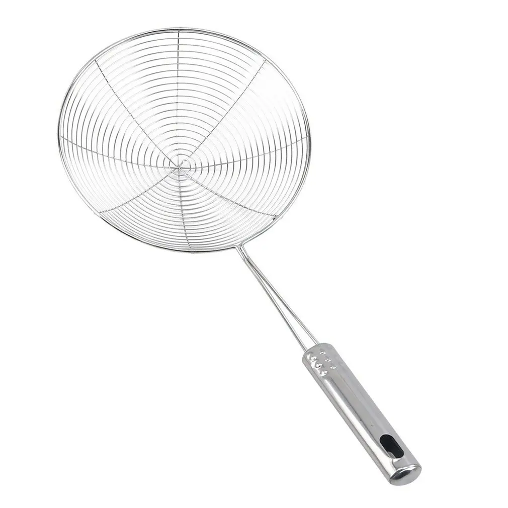 

Овальный фильтр-скиммер из нержавеющей стали, масляный горшок, пищевой фильтр, кухонная посуда, дуршлаг, фильтр для жарки, Кухонное сито, инс...