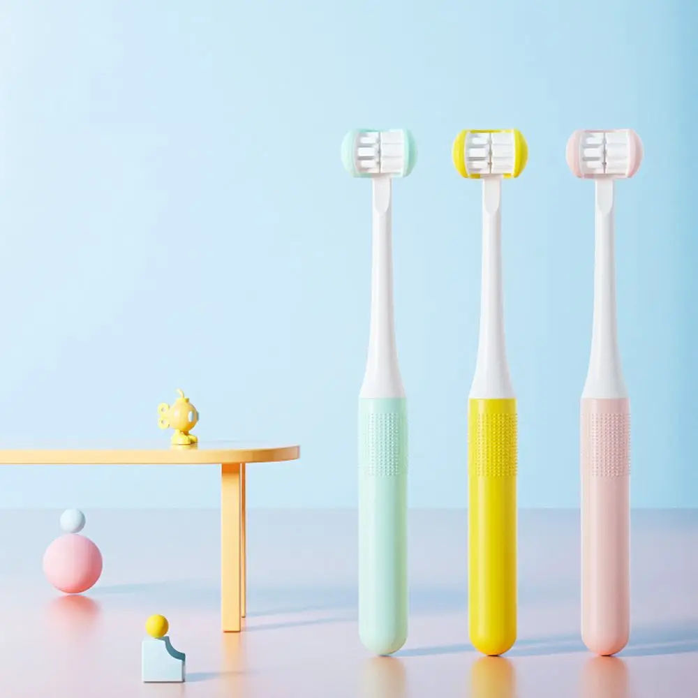 

Kids Oral Hygiene Age 3-15 U-shaped Wrapped Children's Toothbrush Tooth Brush Oral Care Brush Three Sided Toothbrush