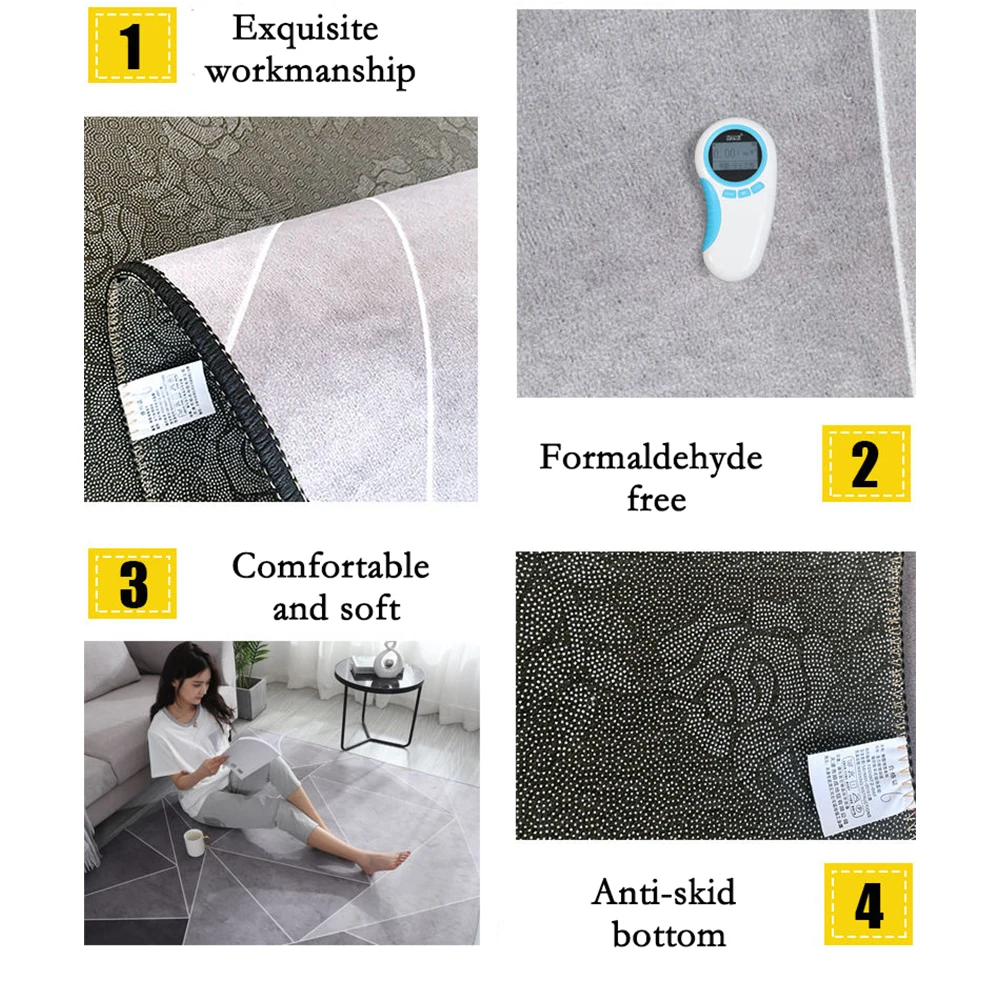 Современный роскошный декоративный ковер для гостиной большой площади офисный