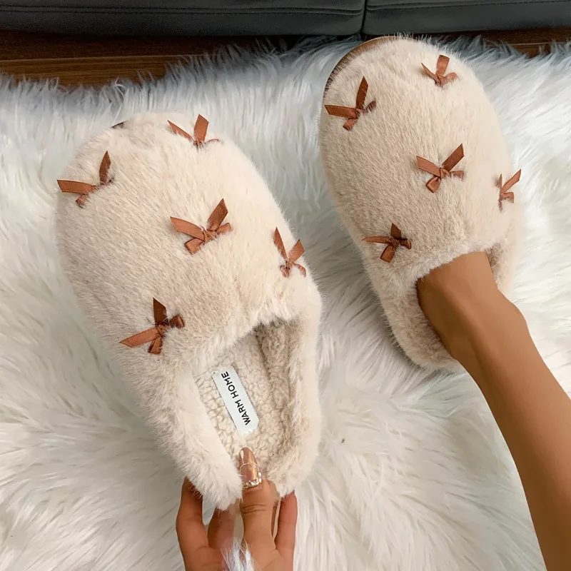 Женские одноботинки зимние Новые Теплые Нескользящие ботинки на плоской подошве