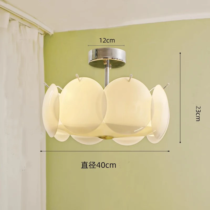 

Французский кремово-белый потолочный светильник, средневековая круглая спальня, гостиная, столовая, подвесной светильник, светильник для прохода