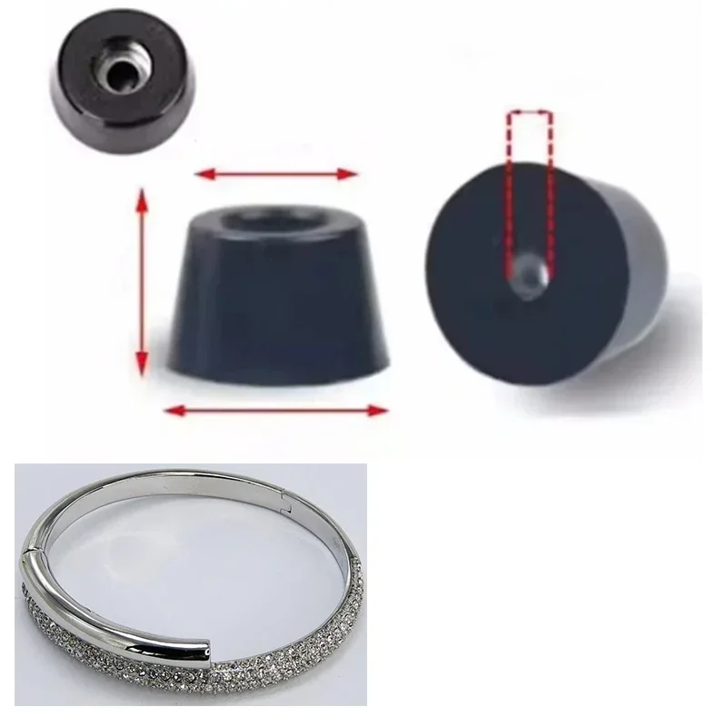 Черная резиновая педаль защита пола белый браслет Dextera магнитная пряжка