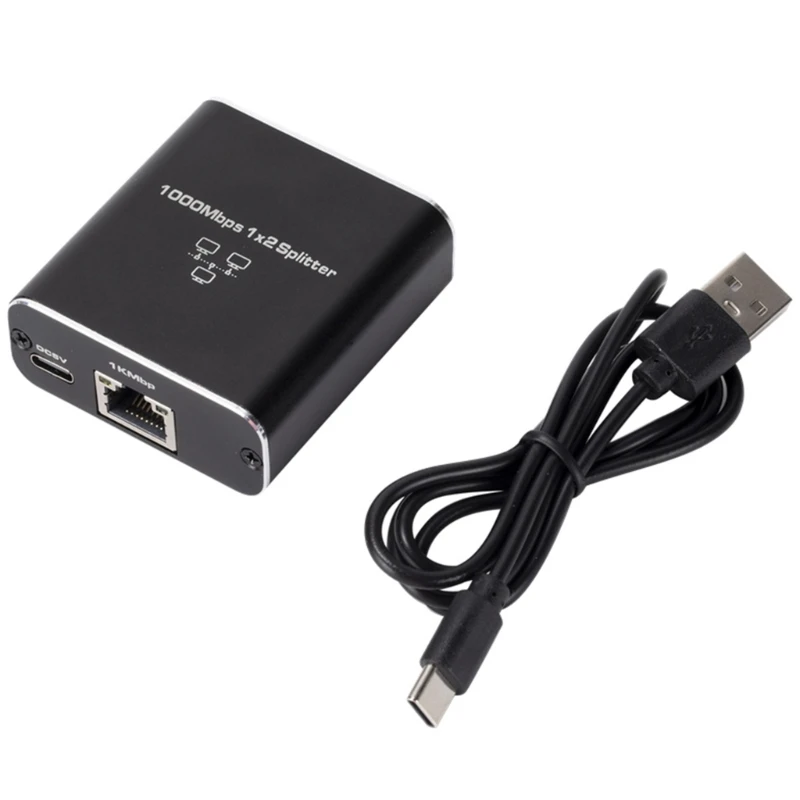 

Эффективный разветвитель RJ45 от 1 до 2, USB-кабель для совместного использования Интернета между двумя устройствами