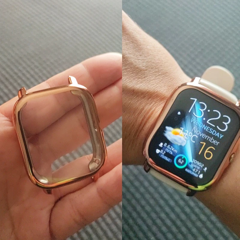 Защитный чехол из ТПУ для часов Amazfit GTS 2 2E 3 4 Huami BIP U Pro S Lite