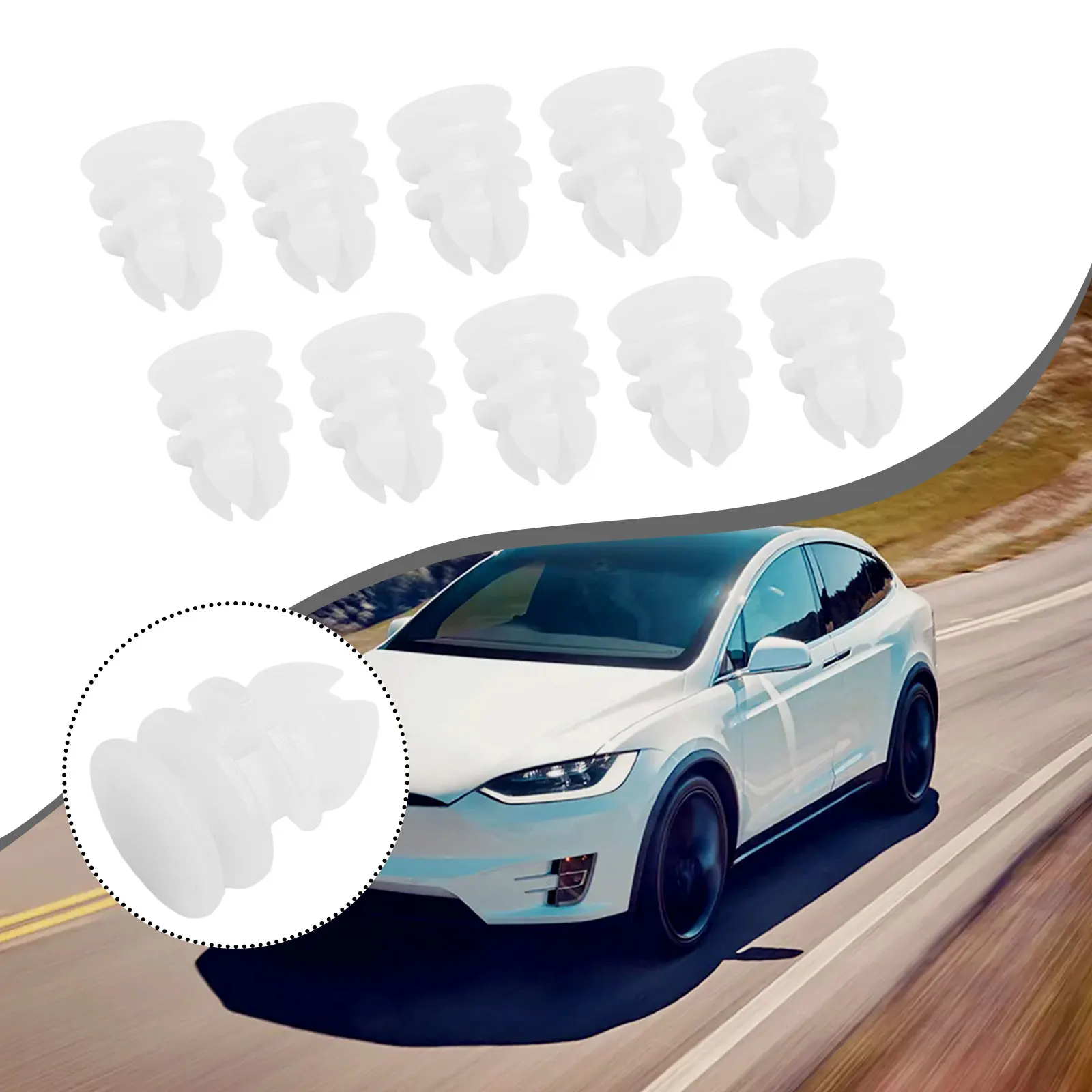 10 НОВЫХ зажимов для ТВЕРДОТЕЛЕЙ ДЛЯ TESLA MODEL 3 2017 г. и новее 092696 -00-B COWL LUGGAGE RETAINERS