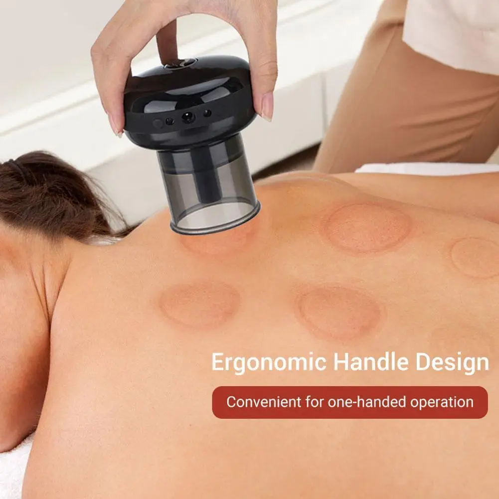 

Electric Cupping Therapy Massager With Red Light Therapy Back Cupping Portable Adjustable Tool Massage Body Therapy Recharg D3L5