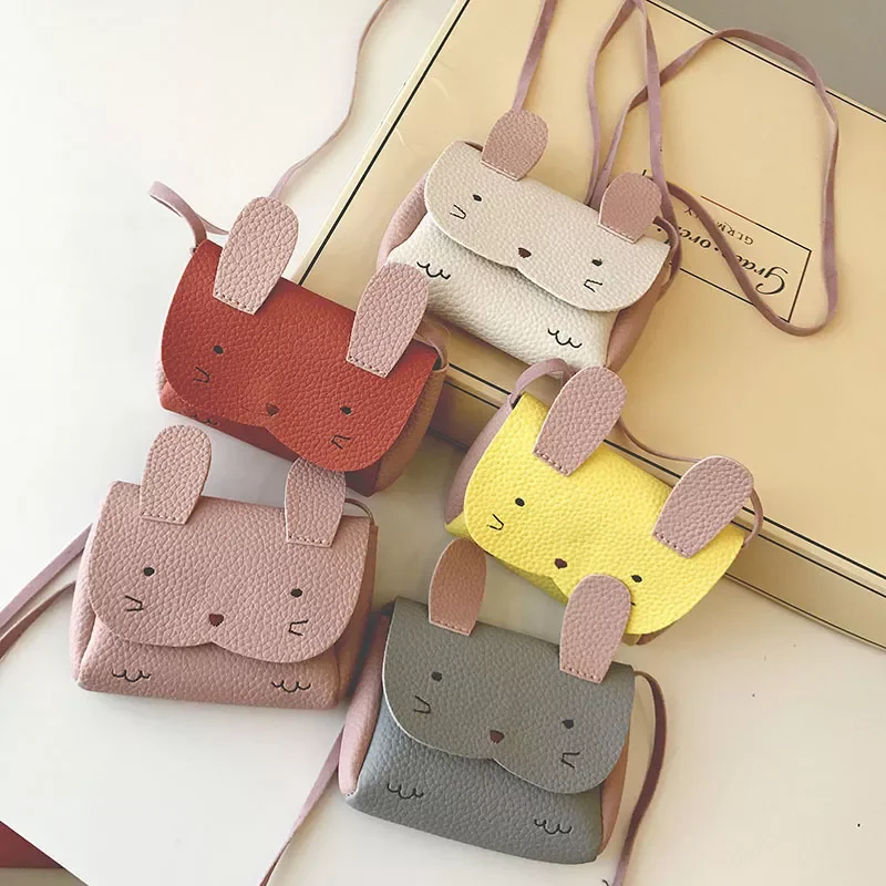 Baby Kids Bunny Girl Shoulder Bag Crossbody Messenger Bags Bag Wallet Storage Cute Animal Kids Gift 2022 new Arrival