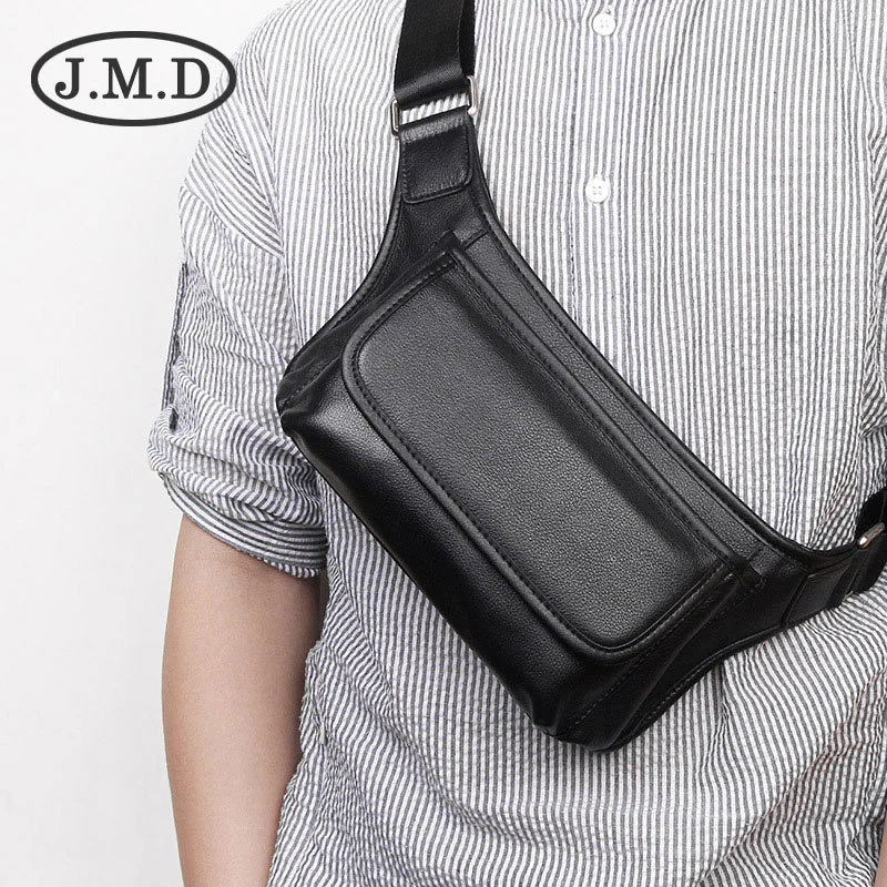 

Кожаная повседневная модная мужская нагрудная повязка на голову поясная сумка из коровьей кожи сумка через плечо