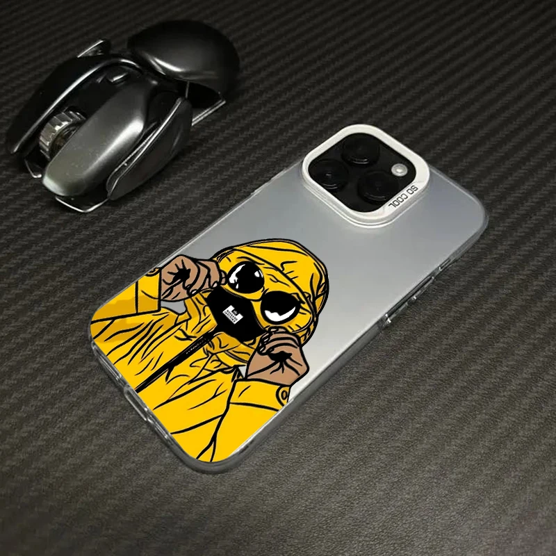 Фото Чехол для телефона с масками C-characters iPhone 16, 15, 14, 13 Pro 12, 11 Pro Xs X XR Max Laser Hard PC + TPU Чехлы Задняя крышка-S7228 Cover №3