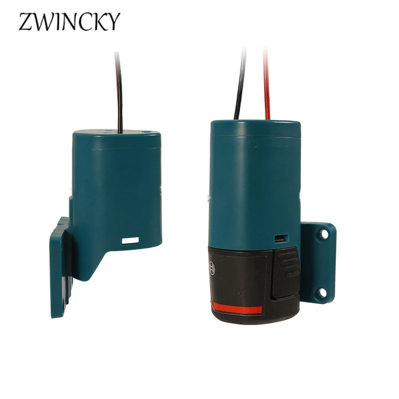 

ZWINCKY For Bosch Adapters 10.8-12V Battery Power Connector Adapter Dock Holder 14AWG Wires Connectors Power Blue