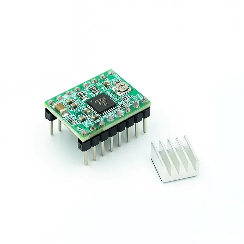 

10pcs/lot Reprap Stepper Driver Stepper Motor Driver Module A4988+10pcs Heat Sink