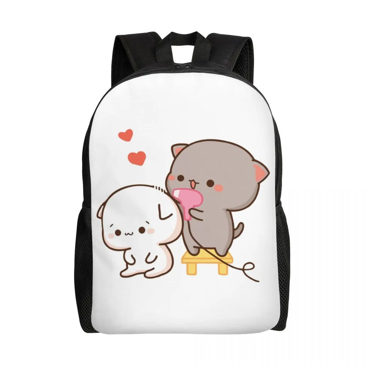 Customized Peach And Goma Mochi Cat Blowdry Backpack Men Wom