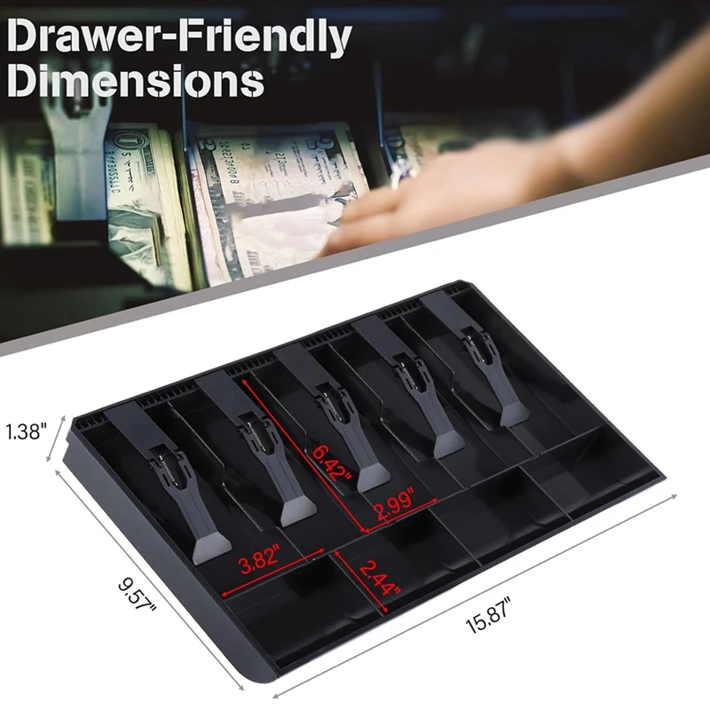 1 шт. ящик для кассового аппарата прочный хранения денег из АБС-пластика 5