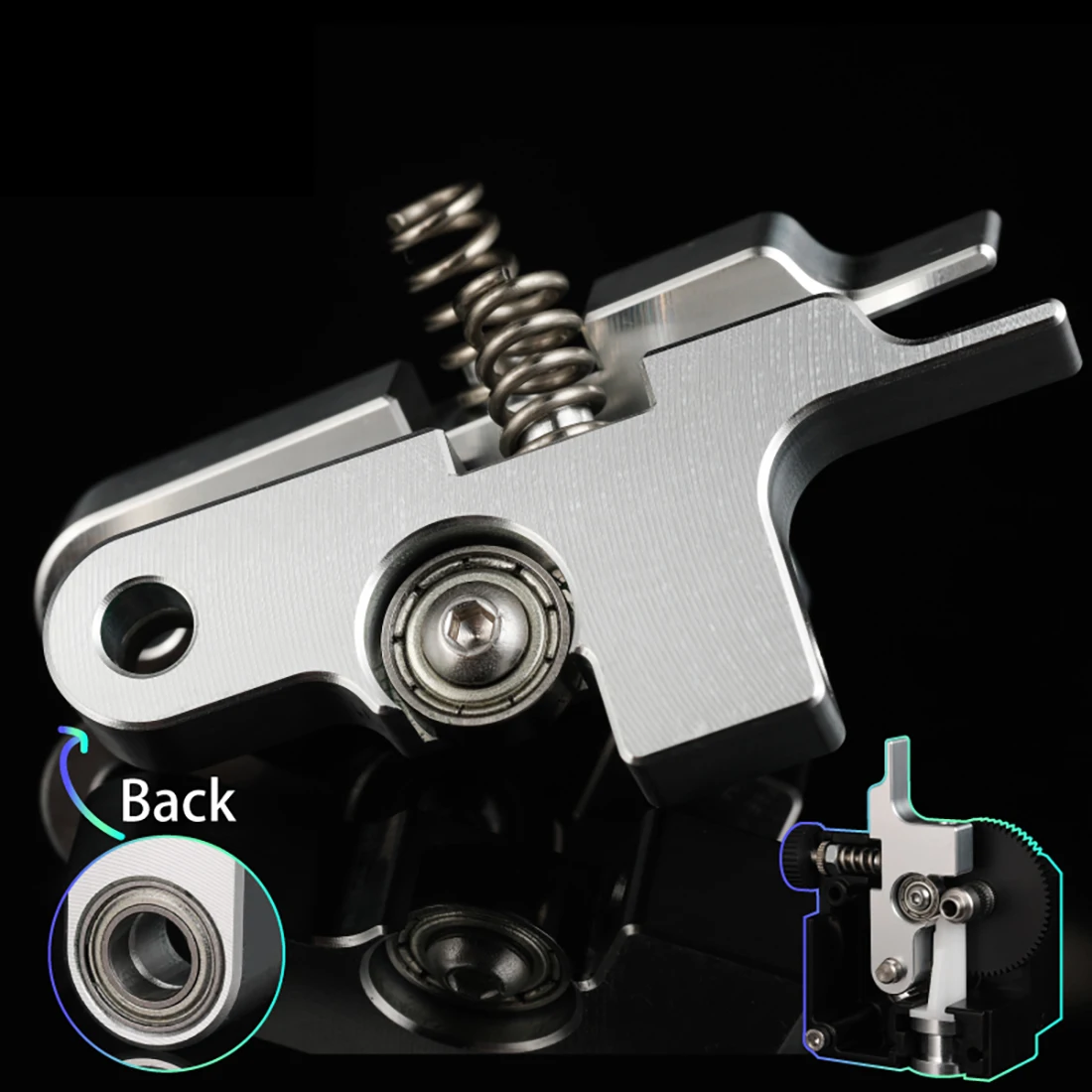 

High Quality All Metal CNC Titan Aero Extruder Idler Arm For 3D Printer Parts Prusa I3 Artillery Sidewinder X1 SW-X1