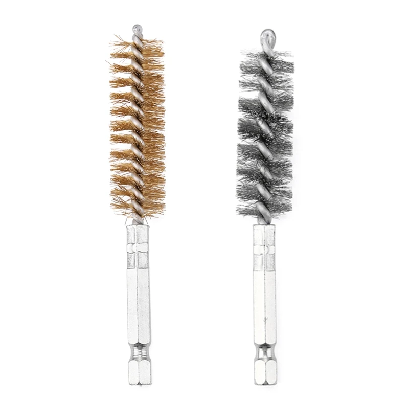 

94PD 2pc Car Cleaning Steel Wire Brush Machinery Paint Remover Rust Cleaner for Impact Drill Household Polishing Washing Tool