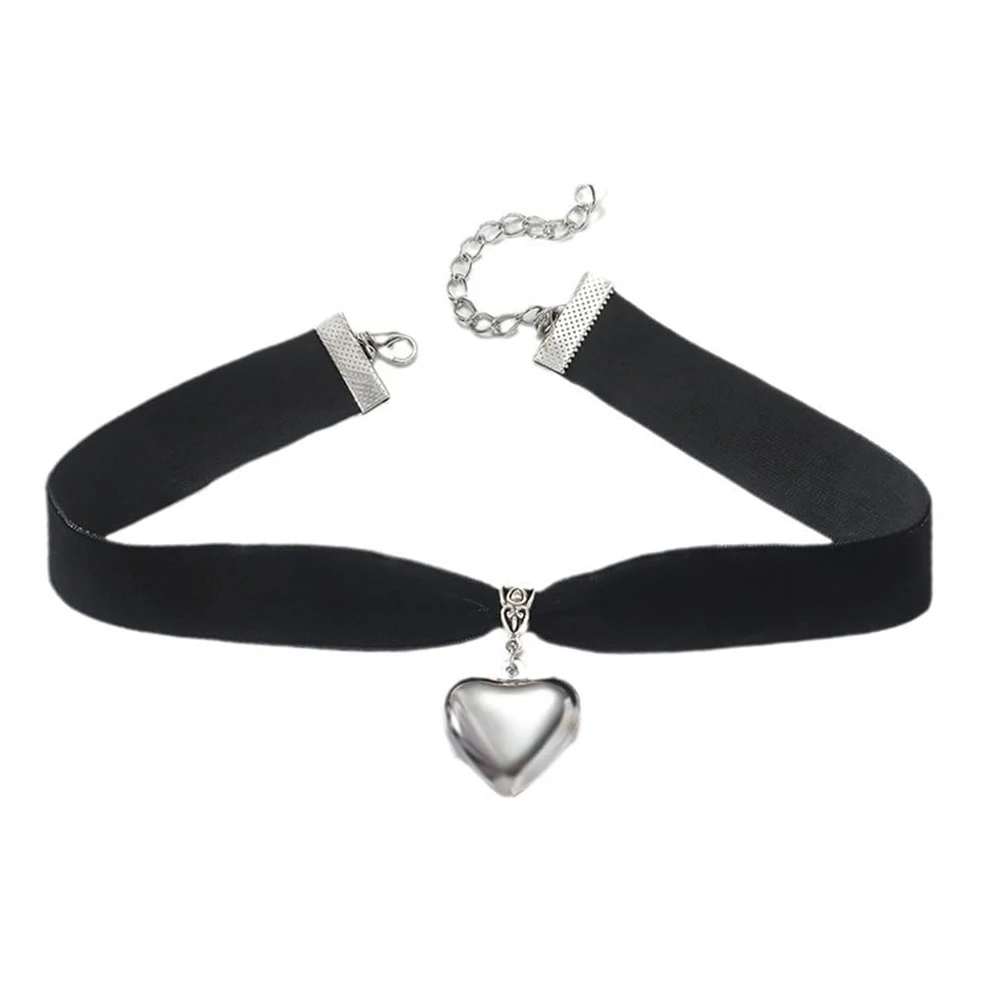 Женский Бархатный чокер черный цвет