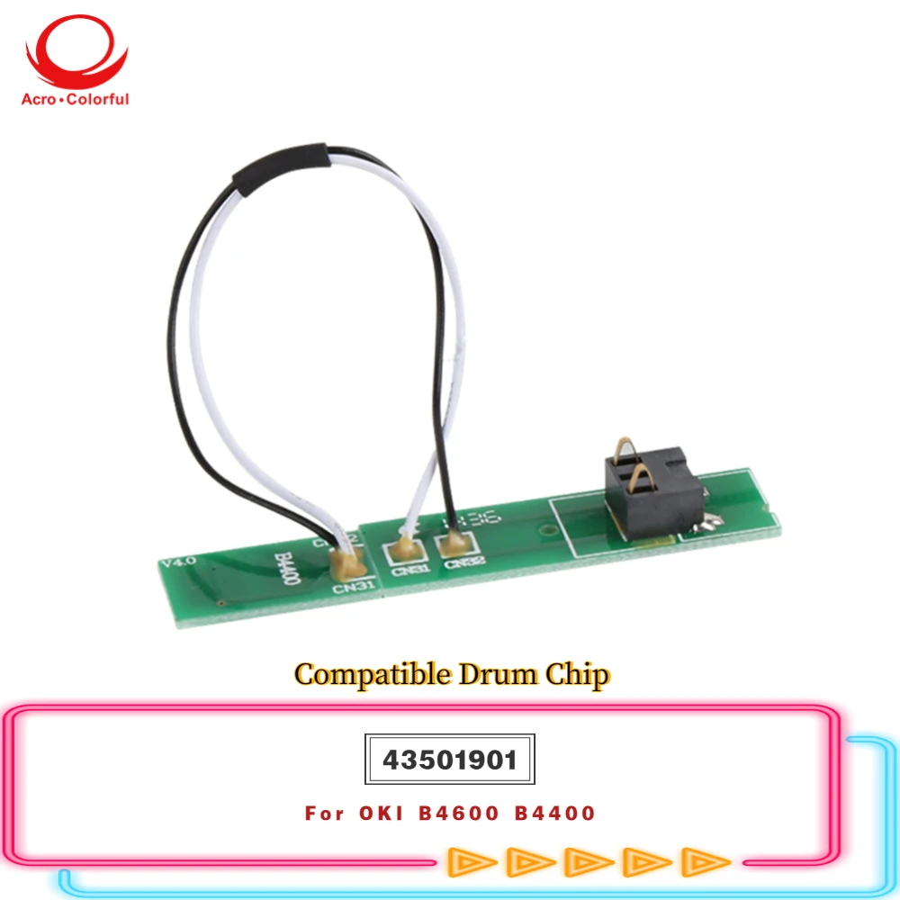 

Совместимый чип барабана для OKI B4600 B4400, картридж барабана для 43501901 25K