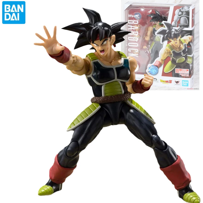 

Bandai Shf Anime Dragon BallZ Super Saiyan Badak Son Goku Father PVC Action Figure Collection Model Children's Toy Birthday Gift
