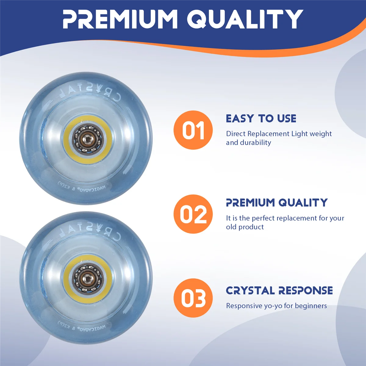 MAGICYOYO K2 Plus Кристаллическое отзывное йо-йо двойного назначения со сменным