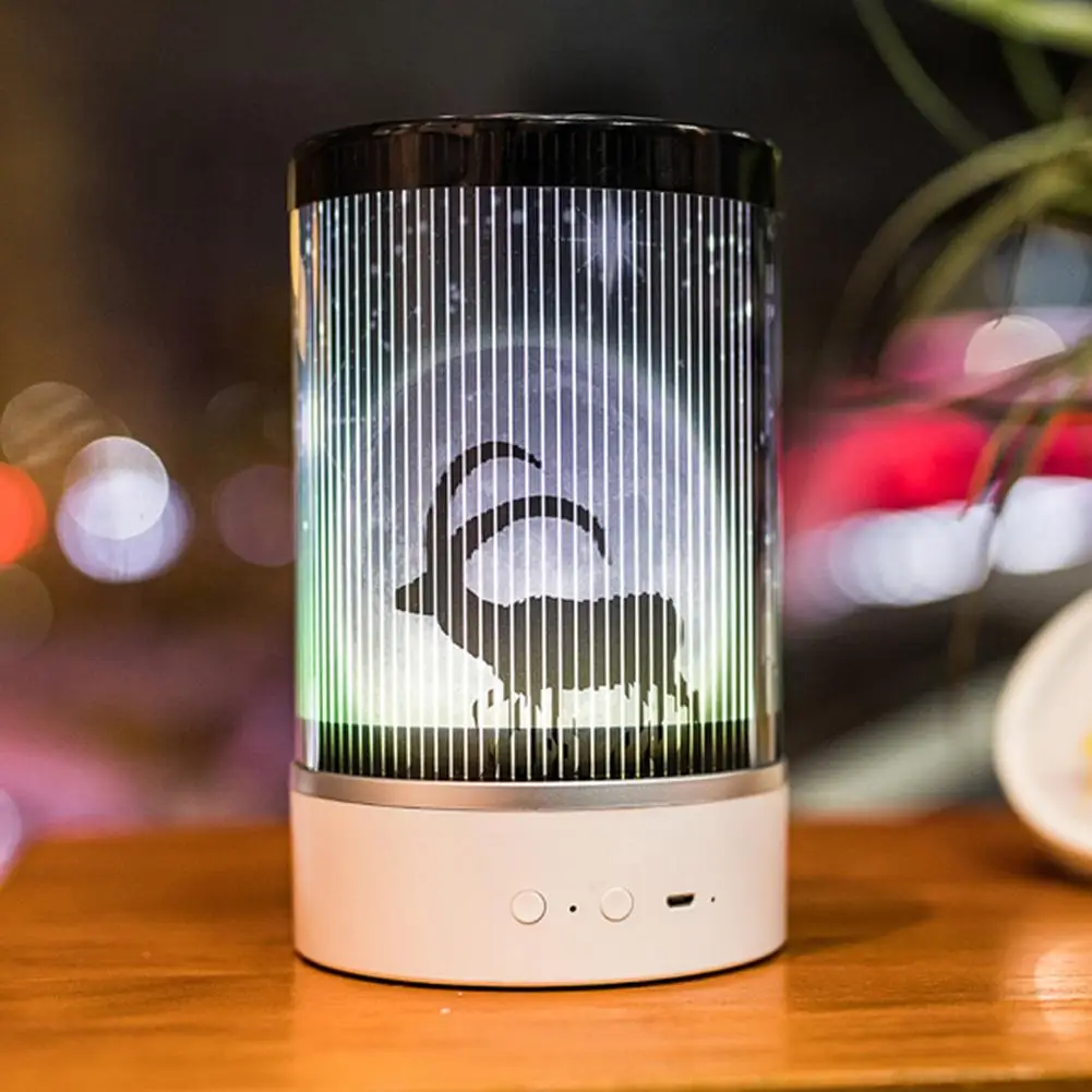 

Cylindrical LED Night Lamp Creative Bedside Bedroom Home Portable 5V 3W Light Decorative Ornament Energy Save Lighting
