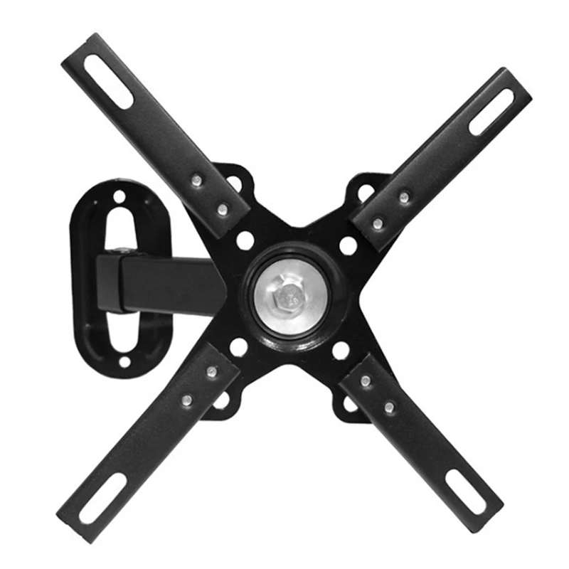 

14-40 Inch TV Rack Monitor Universal Rotating Telescopic TV Storages Rack Wall Mount Bracket Black Household Accessories