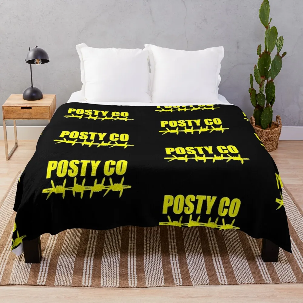 

post malone logo Throw Blanket Large Fluffy Plaid Baby Blanket