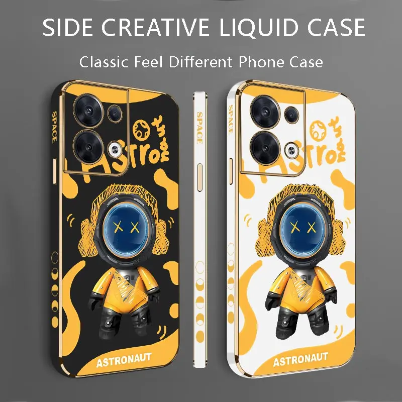 Роскошный чехол для телефона с комбинезоном астронавта OPPO Reno 8Pro 8T 8 10 9 7Z 6ProPlus 9ProPlus