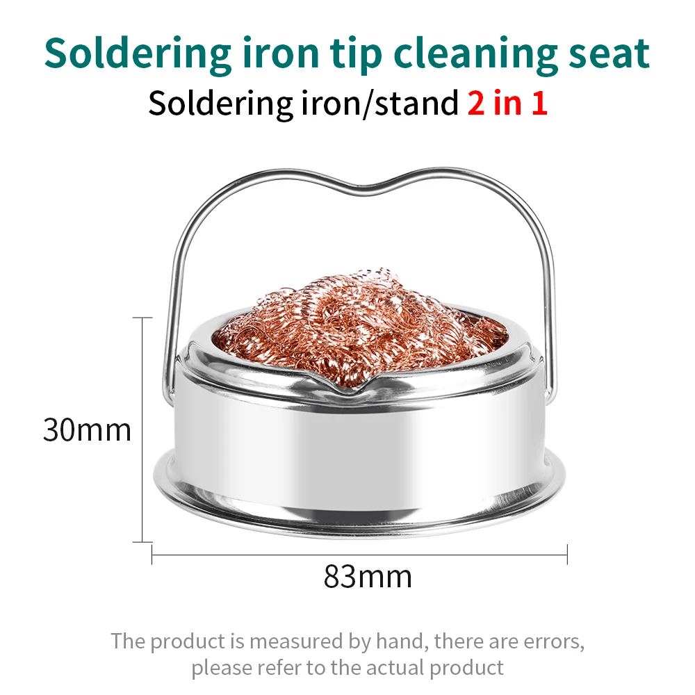 LUXIANZI Сварочный чистящий шарик, очиститель жала паяльника, сетчатый фильтр для распайки, инструмент для удаления олова, медная проволока, чистые шарики