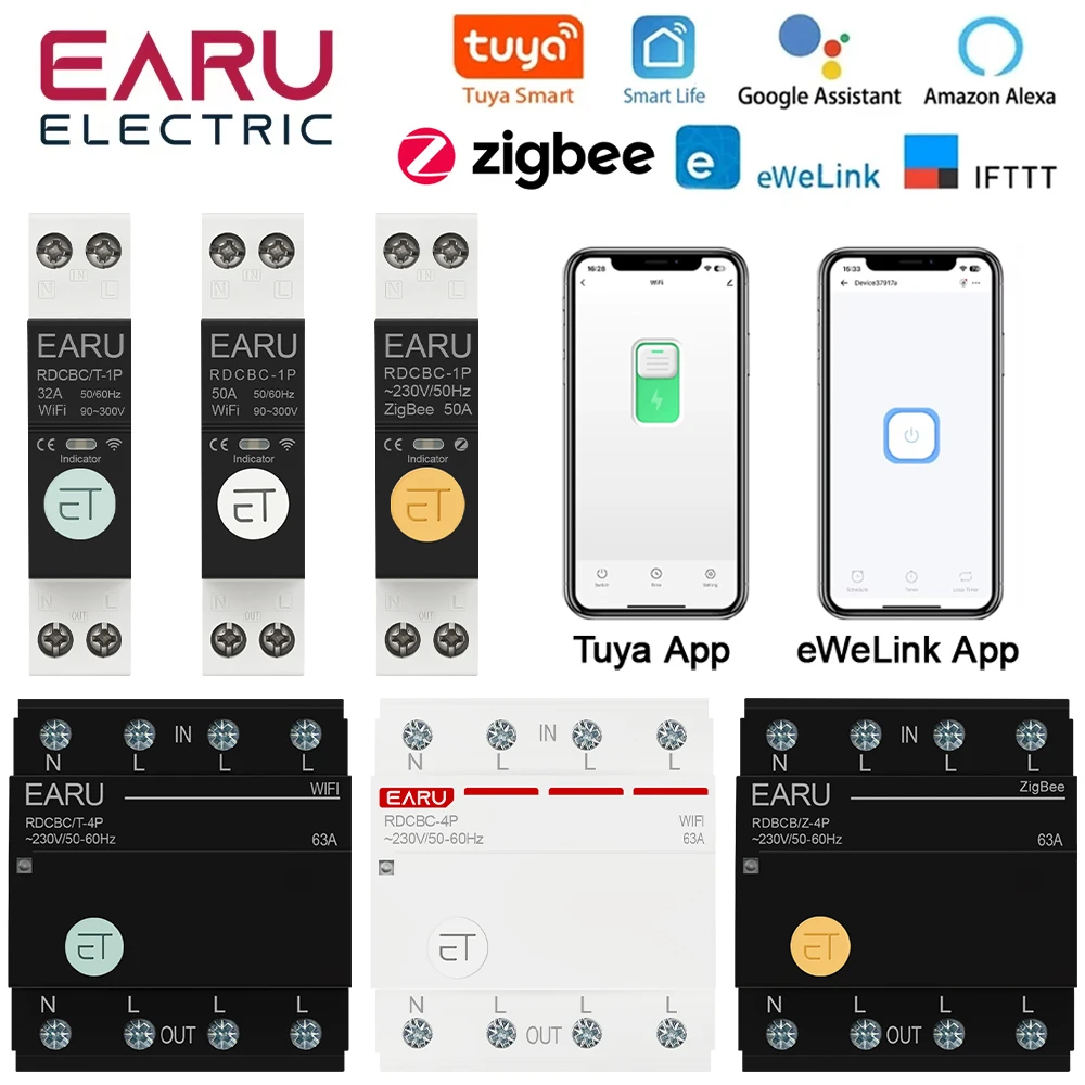 

Автоматический выключатель EARUELECTRIC 2P