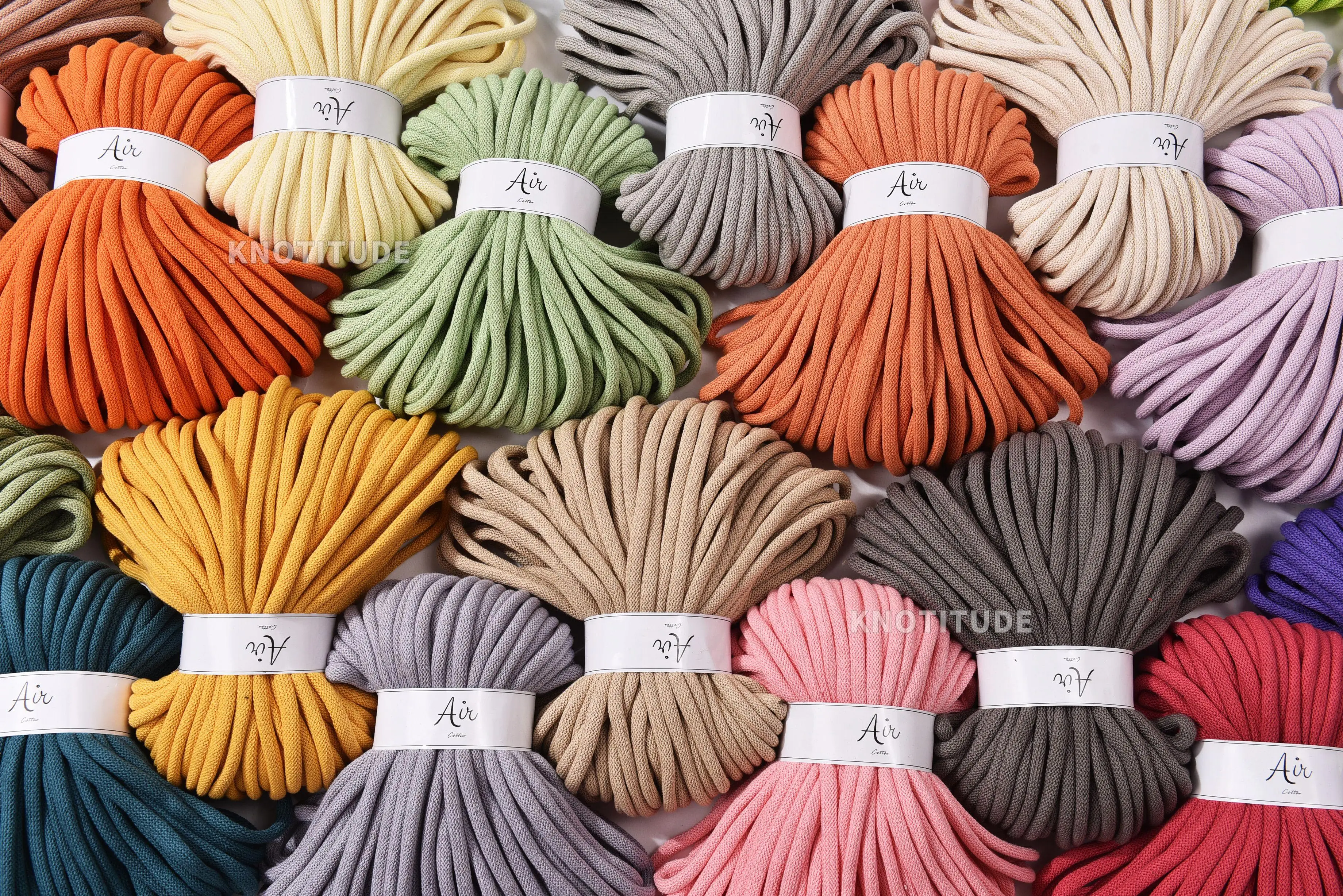 Крупный плетеный шнур 9 мм 50 ярдов из чистого хлопка для макраме плетения