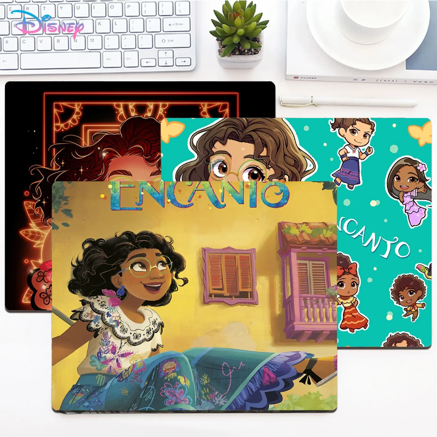 

Disney Cartoon Encanto Movies Mousepad Non-slip Lockedge Office Computer Desk Mat Table Cushion Non-slip for Teen Girls Bedroom