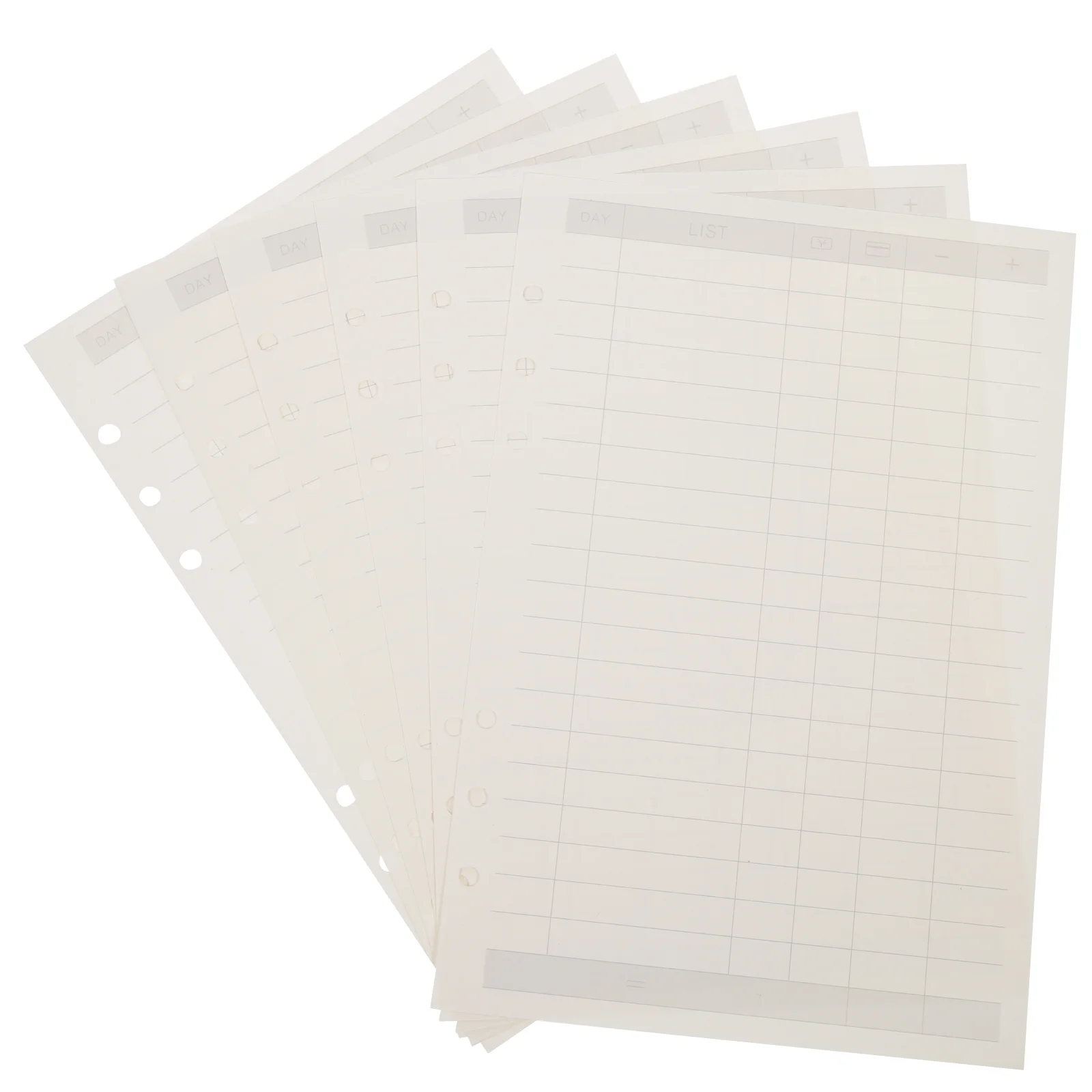 

Paper Notebook A5 Inserts Notepad Refill Refills Replacement Holes Insert Leaf Planner Loose Detachable Binder Punched Inner