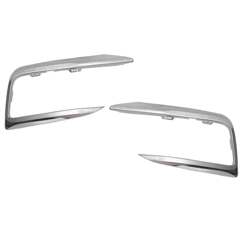 

1Pair Car Chrome Front Bumper Lower Grille Trim Strips Fog Light Cover Trim Replacement for SAIC ROEWE I5