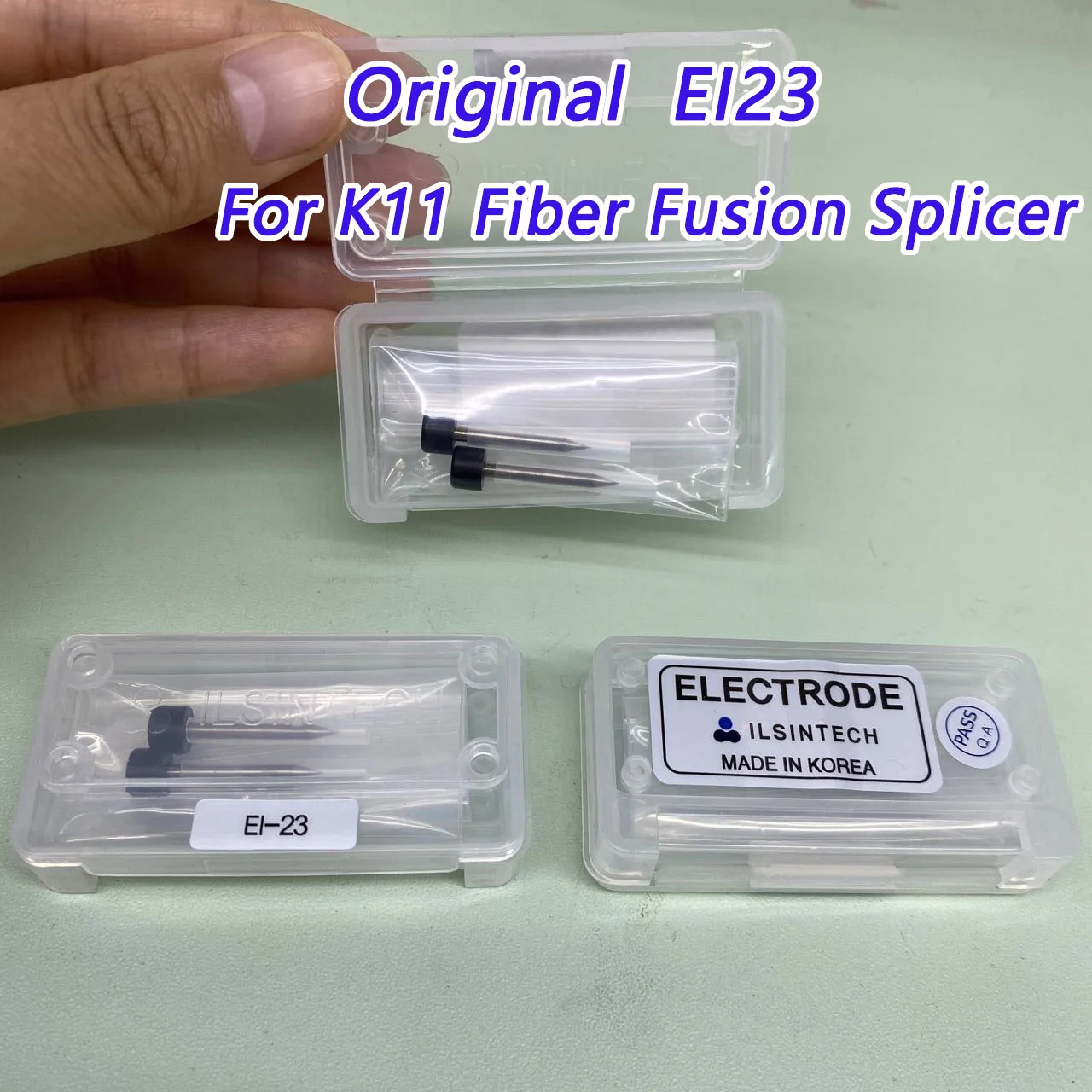 1 Pair EI-23 Electrode For K11 Fiber Fusion Splicer Fiber Splicing Machine Welder Electrode Rod ILSINTECH EI23 Original