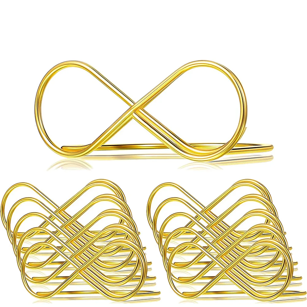 

20Pcs Table Number Holder Stands Place Card Holder Bow Shape Table Number Holder Metal Place Card Holders Golden