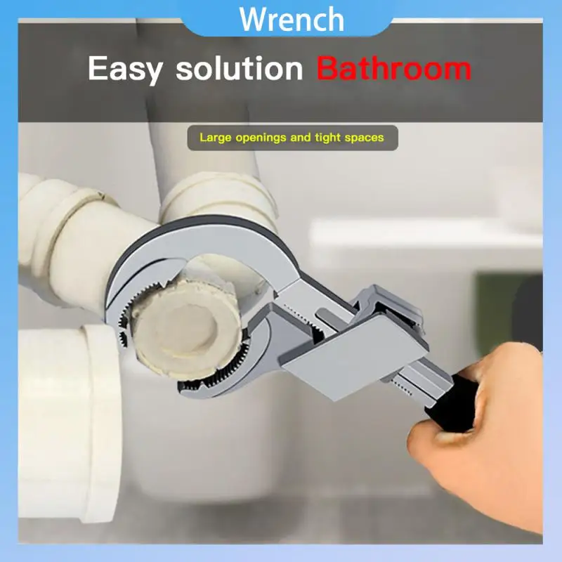 

Универсальный гаечный ключ из нержавеющей стали нескользящий многофункциональный трубчатый многоразмерный смеситель фотофильтр ручной г...