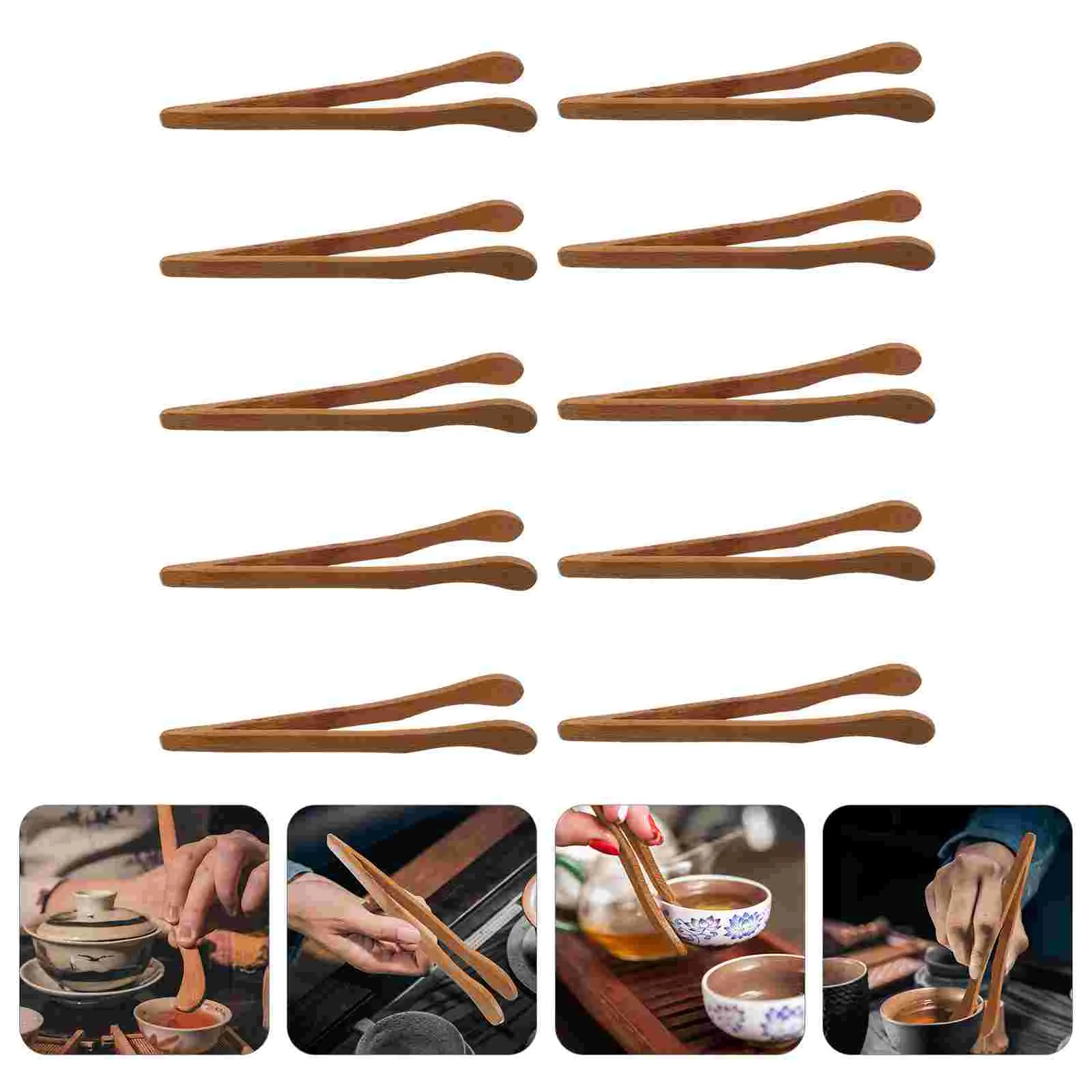 

10 Pcs Practical Portable Tea Ceremony Accessories Teacup Holder Teacup Clips For Tea House Shop Home