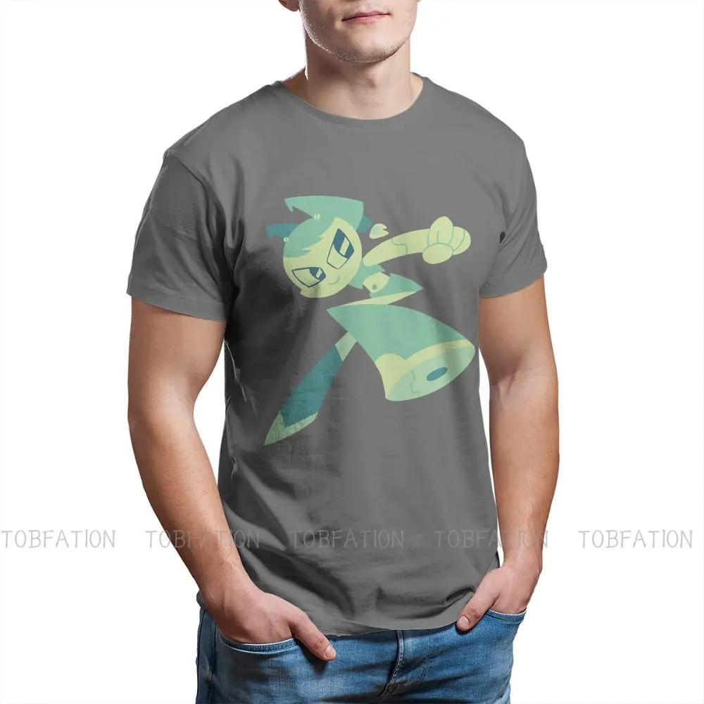

Double-sided Printing TShirt for Men My Life as a Teenage Robot Basic Summer Sweatshirts T Shirt High Quality New Design Fluffy