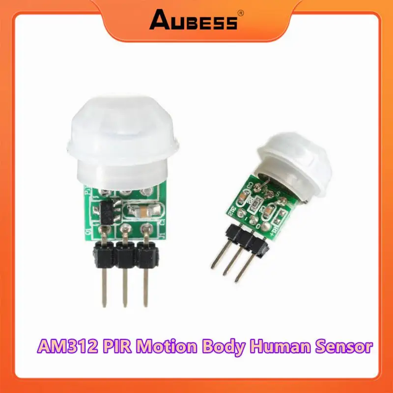 

Aubess intelligent mini IR Pyroelectric Infrared PIR Motion Human Sensor Automatic Detector Module AM312 Sensor DC 2.7 to 12V