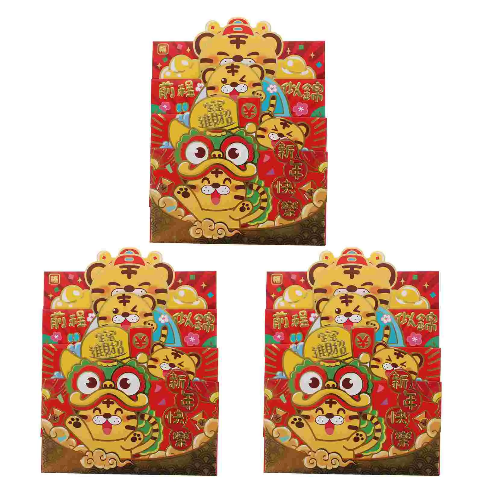 

12Pcs Red Gift Envelopes Red Cash Gift Envelope Chinese New Year Supplies Chinese Pocket