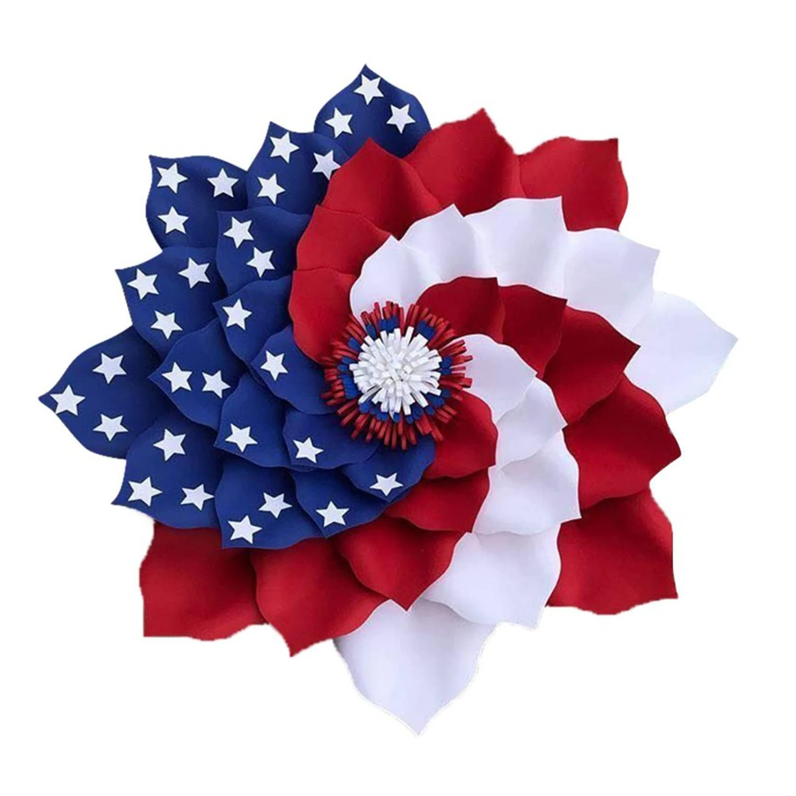 

Украшение 4 июля, венок, день памяти патриотических ветеранов, гирлянда с американским флагом, патриотическое украшение, товары для вечерни...