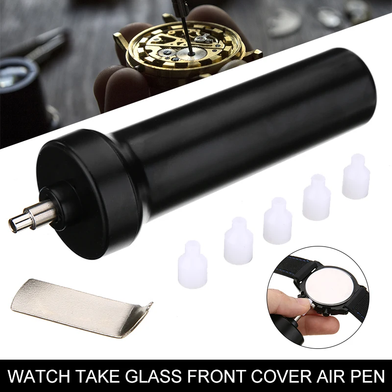 1set Watch Repair Air Pressure Pump Watch Glass Crystal Open Removal Tool Watch Glass Opener Remover Air Pump Watch Repair Tool