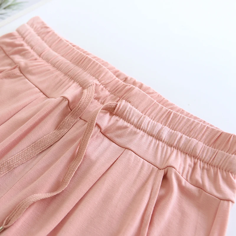 Летние женские шорты укороченные брюки из модала домашние большие плавки