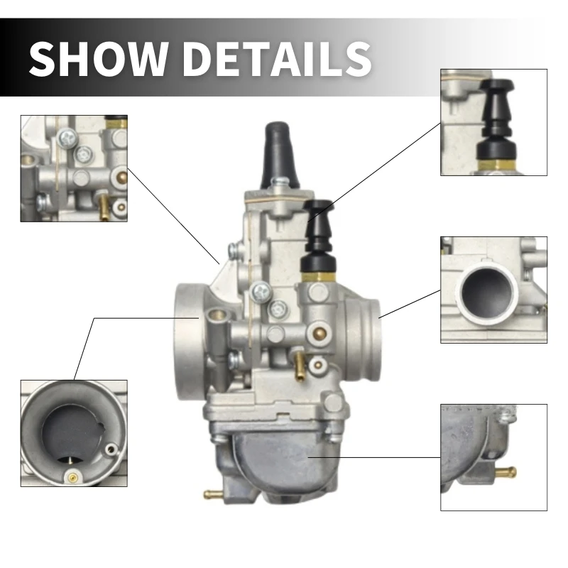 Фото Карбюратор мотоцикла для Mikuni TM24 TM28 TM30 TM TMX 50-650cc CR250 KX125 KX150 2/4-тактный двигатель №2
