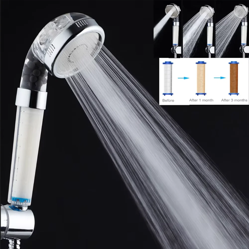 3-режимная насадка для душа высокого давления туманный фильтр спа-душ экономия