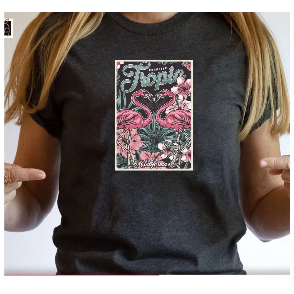 Железная наклейка с фламинго для серфинга рыбалки нашивки одежды модные