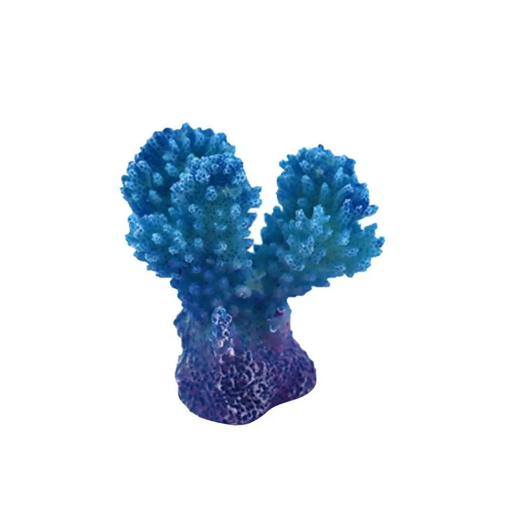 

Аквариумный коралл, Искусственный для пресноводных рыбок, аквариумов для морской и соленой воды, украшение, коралл из искусственной смолы