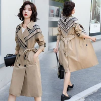 high end windbreaker womens long section 2022 new tassel british style fashion western style over the knee womens coat jacket