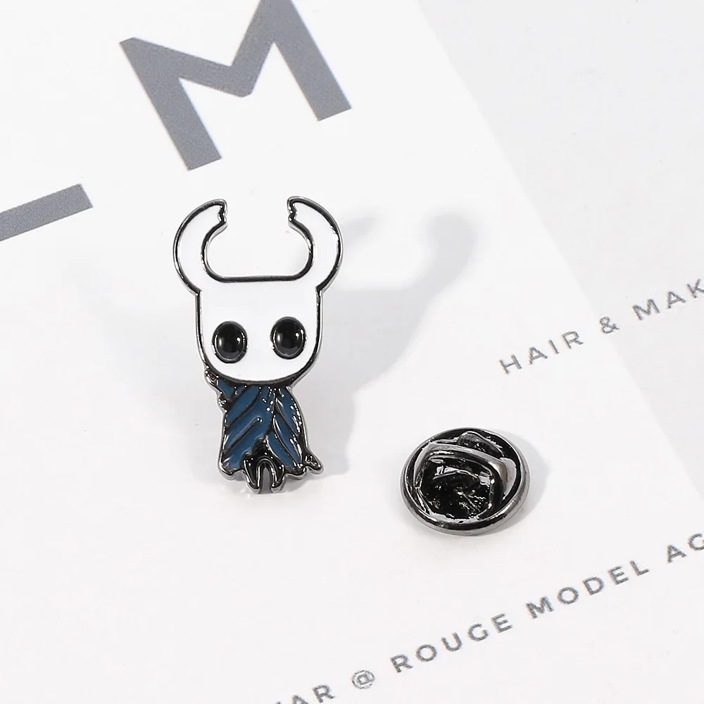 

Anime cartoon game badge Hollow Knight alloy drop glue electroplated brooch pin