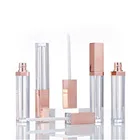 5 мл пустая портативная фотовспышка, розовая Золотая крышка сделай сам, косметический контейнер для красоты, инструменты для макияжа губ